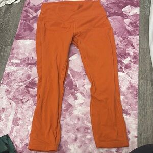 Lululemon Athletica Orange Leggings